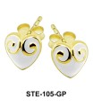 Colorful Heart Stud Earring STE-105